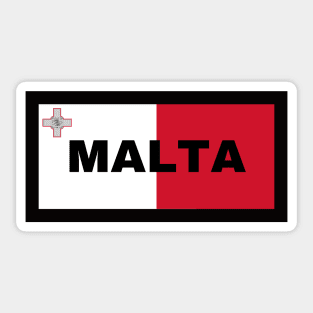 Malta in Maltese Flag Sticker